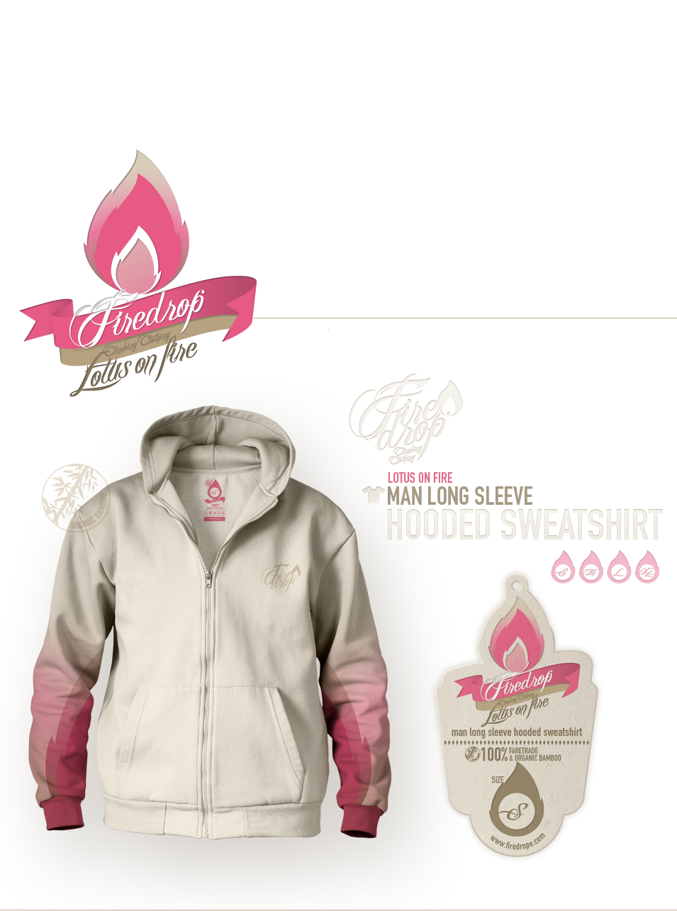 lotus on fire | man short sleeve hooded sweatshirt