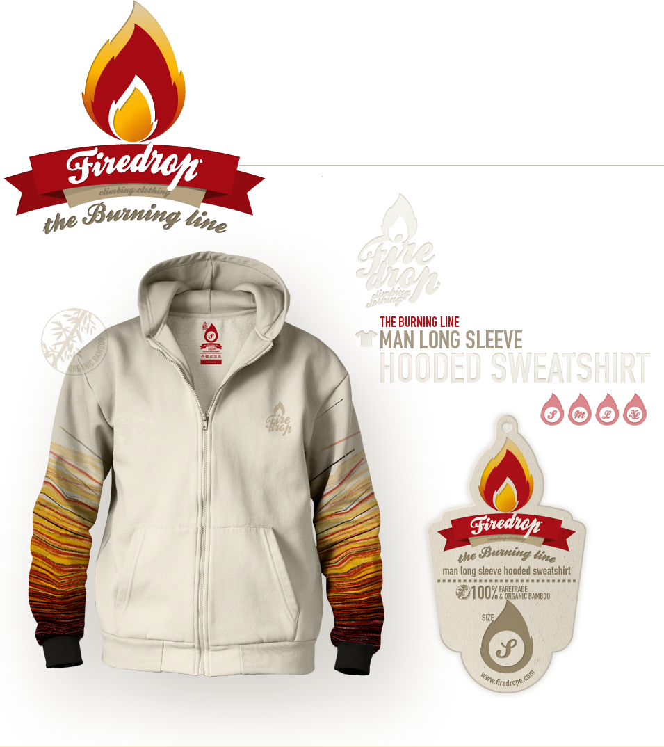 the burning line | man short sleeve hooded sweatshirt